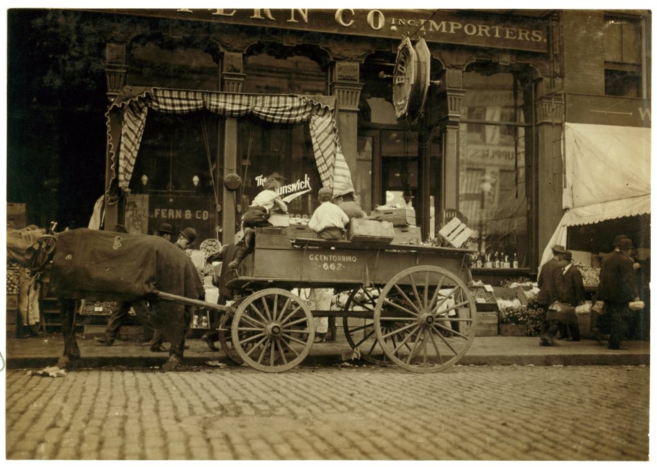 Starting in Business Early. Selling Vegetables in the Market. LOC nclc.05431