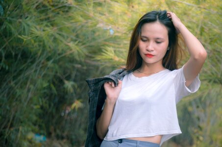 Lovely white skin red lips