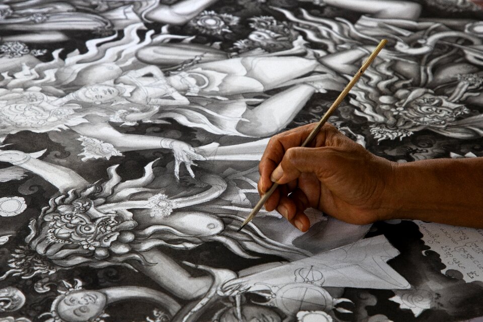 Draw paint meditate