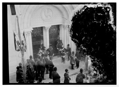 State visit to Jerusalem of Wilhelm II of Germany in 1898. Dedication ceremony at Church of the Redeemer. LOC matpc.04588