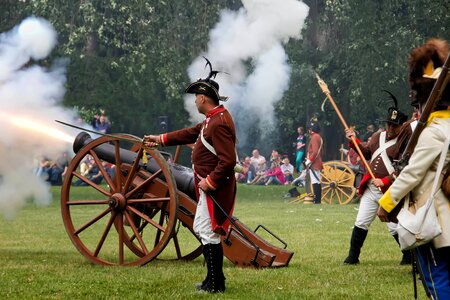 History shooting cannon