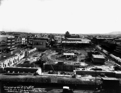 StateLibQld 1 137779 Construction site of the Brisbane City Hall, 1923 photo