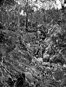 StateLibQld 1 137103 Goldminers prospecting, ca. 1870