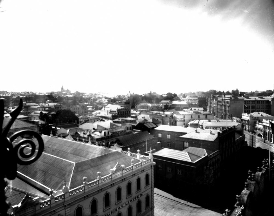 StateLibQld 1 137911 Over the rooftops of Brisbane, ca. 1908
