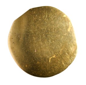 Stater van de Atrebaten in goud, 175 tot 125 VC, vindplaats- Beringen, Hazendonkstraat, 1995, collectie Gallo-Romeins Museum Tongeren, GRM 9220, 005