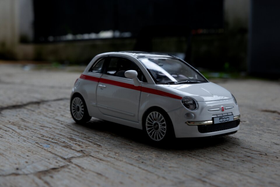 Side view hatchback city car