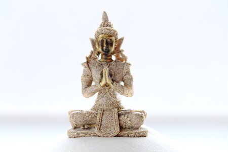 Buddha beige sand photo