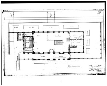STATION BUILDING Second Floor Plan (dated 5 1 25, rev 9 28 42) - North Philadelphia Station