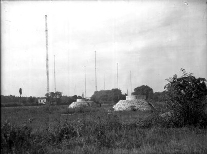 Station de la Doua, relais radiotélégraphique et radiotéléphonique - puits filtrants de la Feyssine