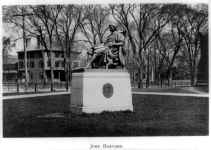 Statue of John Harvard, Harvard University, Cambridge, Mass. LCCN2002718473