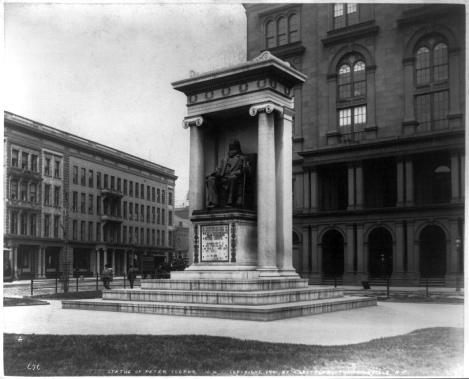 Statue of Peter Cooper, New York City LCCN2002711799