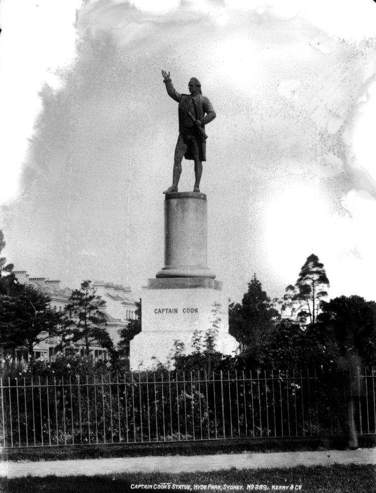 Statue of Captain Cook, Hyde Park, Sydney from The Powerhouse Museum Collection
