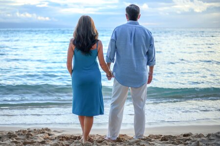 Ocean couple blue love blue wedding