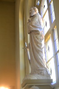 Statue of Saint Paul in Jyväskylä City Church