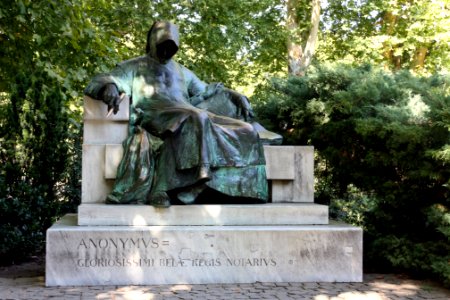 Statue of Anonymus (Budapest, 2013)