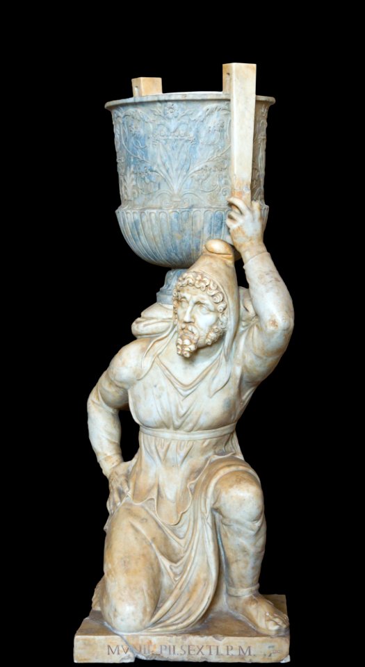 Statue Persan au vase, par Franzoni, 1791, inv. 2494, Vatican 13