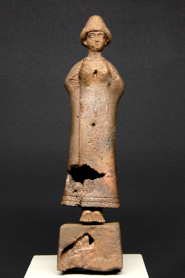 Statuette en cuivre déesse Lama - Isin-Larsa