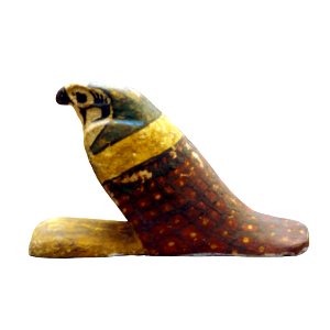 Statuette of a falcon-MAHG D 220-P8050543-white
