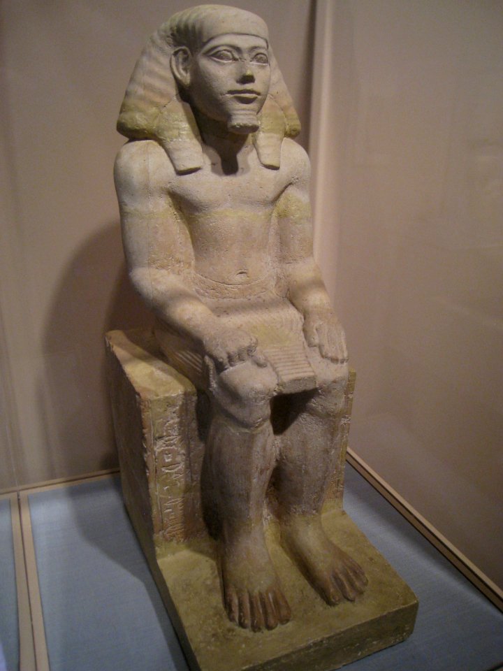 Statuette of Hapidefai, Egyptian, Middle Kingdom 2060-1780 BC, limestone - - Worcester Art Museum - IMG 7531