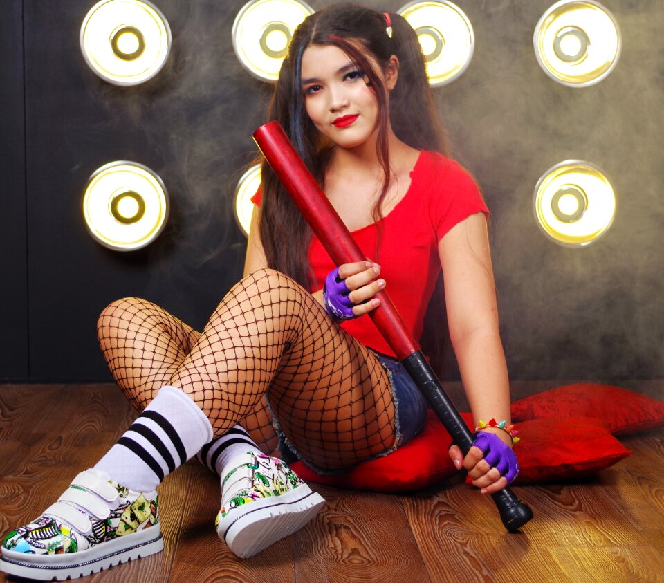 Stylish girl photoshoot style