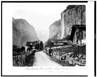 Staubach. Waterfall. Lauterbrunnen Valley. Near Interlaken LCCN94514052