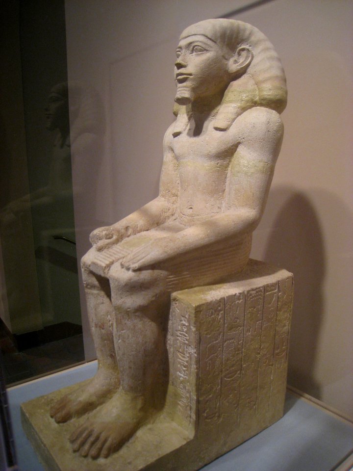 Statuette of Hapidefai, Egyptian, Middle Kingdom 2060-1780 BC, limestone - Worcester Art Museum - IMG 7530
