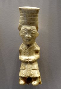 Statuette of a Standing Dignitary, China, Shang dynasty, 12th-11th century BC, nephrite - Arthur M. Sackler Museum, Harvard University - DSC00742 photo