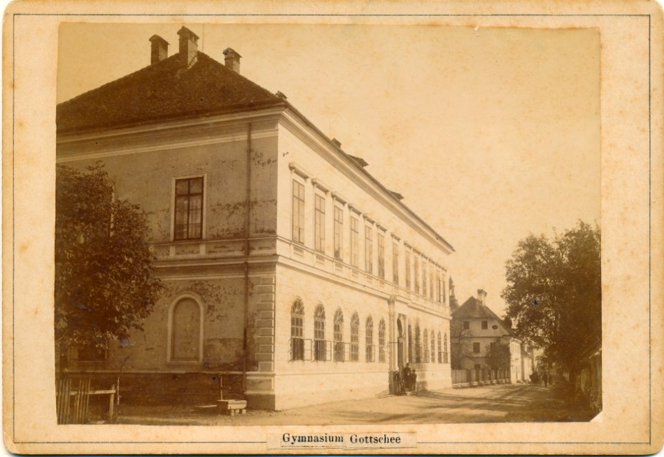Stavba gimnazija Kočevje cca 1890