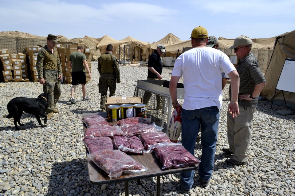 Steak Team Mission grills Afghanistan 120502-N-LS301-079