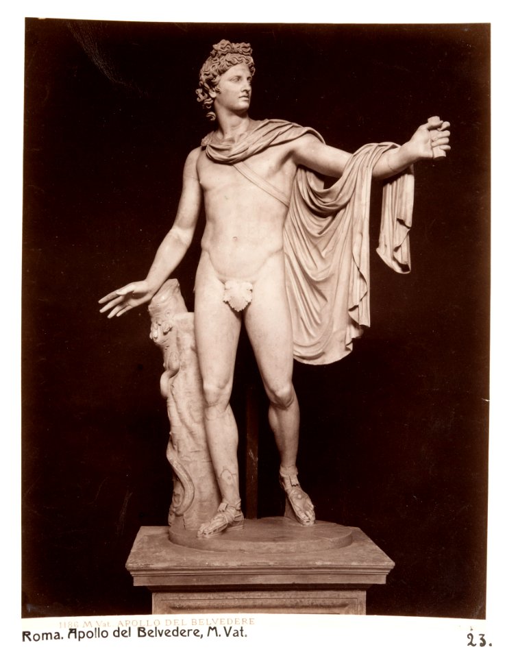 Staty av Apollo. Apollo di Belvedere - Hallwylska museet - 107533