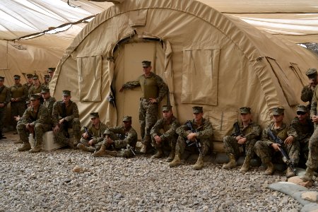 Steak Team Mission grills Afghanistan 120502-N-LS301-386