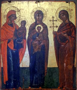 Ste Anne with the Virgin, the Virgin with Christ and St Thekla