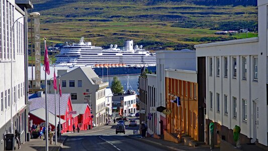 Ship akureyri iceland photo