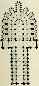 Stein - Les Architectes des cathédrales gothiques, Laurens (page 31 crop) - plan cathédrale Le Mans