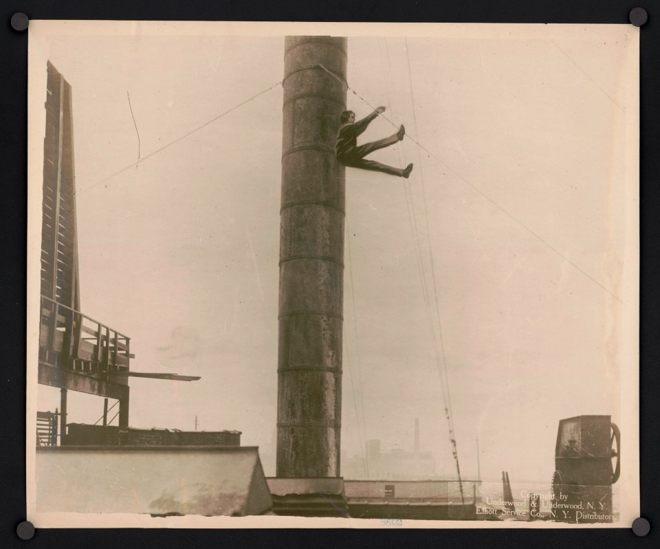 Steeple jack risks life for safety LOC ppmsca.51506