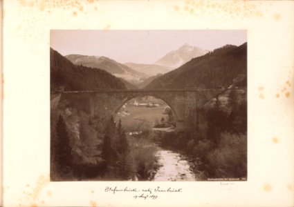Stefansbrug bij Innsbruck Stefansbrücke bei Innsbruck (titel op object), RP-F-F01131-W