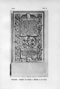 Steinhöfel Grabstein für Adolph von Wulffen in der Kirche Lebus Tafel 31