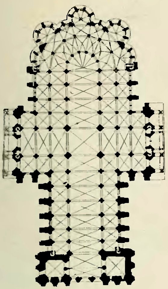 Stein - Les Architectes des cathédrales gothiques, Laurens (page 31 crop) - plan cathédrale Chartres
