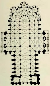 Stein - Les Architectes des cathédrales gothiques, Laurens (page 31 crop) - plan cathédrale Chartres