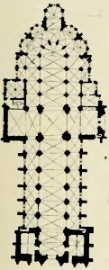 Stein - Les Architectes des cathédrales gothiques, Laurens (page 51 crop) plan cathédrale Bayeux