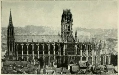 Stein - Les Architectes des cathédrales gothiques, Laurens (page 71 crop) Rouen - Eglise Saint-Ouen