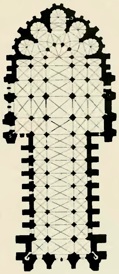 Stein - Les Architectes des cathédrales gothiques, Laurens (page 31 crop) - plan cathédrale Reims