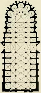 Stein - Les Architectes des cathédrales gothiques, Laurens (page 51 crop) plan cathédrale Rodez