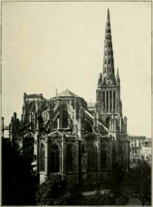 Stein - Les Architectes des cathédrales gothiques, Laurens (page 111 crop) Bordeaux - Abside de la cathédrale