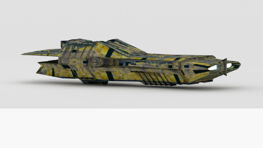 Spaceship rusty star wars