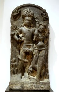 Stele of Uma-Maheshvara, India, post-Gupta period, 600s-700s AD, stone - Dallas Museum of Art - DSC05072 photo