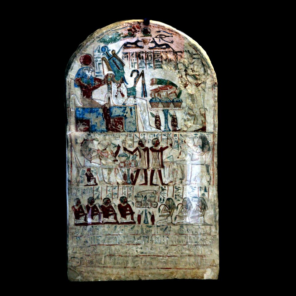 Stele of the bodyguard of King Ioui-MAHG D 46-IMG 9584-black