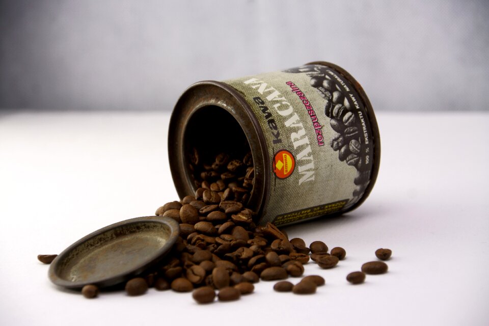 Container grains caffeine