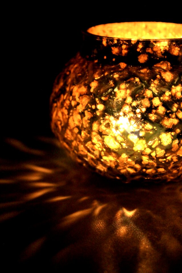 Candlelight meditation flame