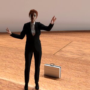 Business woman trouser suit communication photo